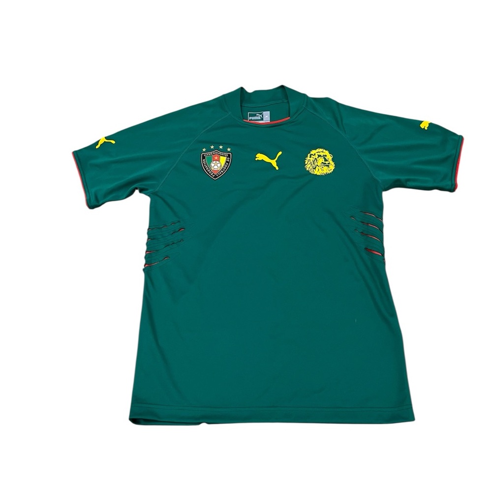Cameroon Home 2004/2005 Puma Vintage Soccer Football Jersey Medium Claw Marks